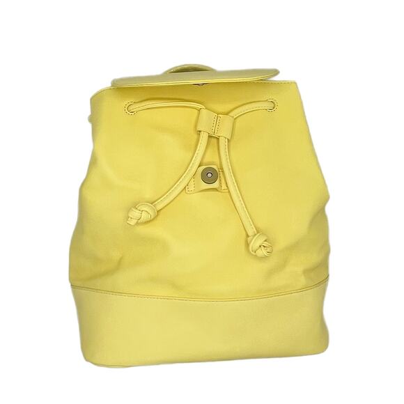 Fawn Design Faux Leather The Cinch Backpack with Dust bag in Citro - Picture 5 of 8